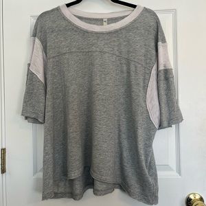 Free People Colorblock Short Sleeve Tee